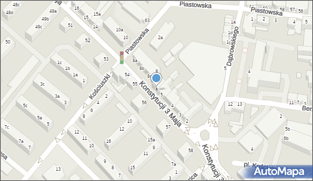 Świnoujście, Konstytucji 3 Maja, 6, mapa Świnoujście