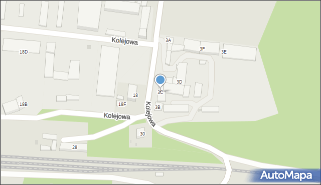 Syców, Kolejowa, 3C, mapa Syców