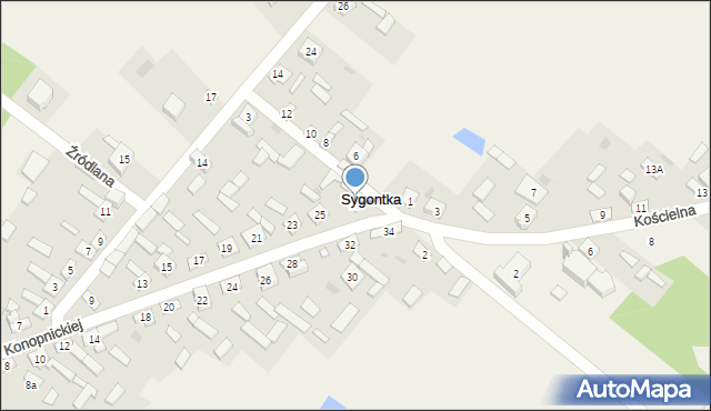 Sygontka, Konopnickiej Marii, 27, mapa Sygontka