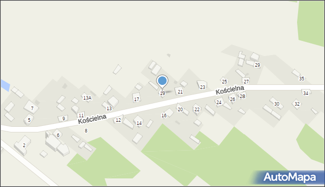 Sygontka, Kościelna, 19, mapa Sygontka