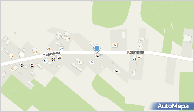 Sygontka, Kościelna, 34, mapa Sygontka