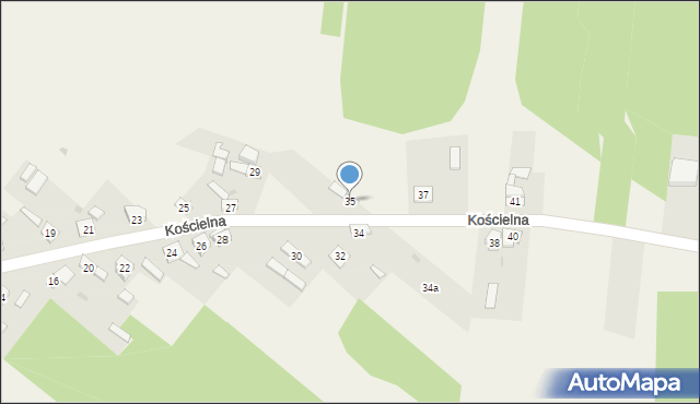 Sygontka, Kościelna, 35, mapa Sygontka