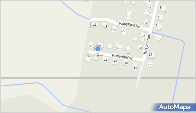 Szamotuły, Kosynierów, 42, mapa Szamotuły