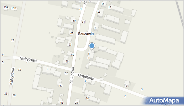 Szczawin, Koralowa, 5a, mapa Szczawin