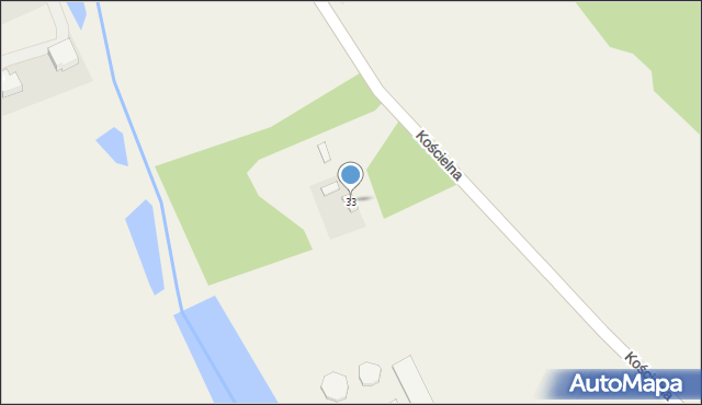 Szczawin, Kościelna, 33, mapa Szczawin