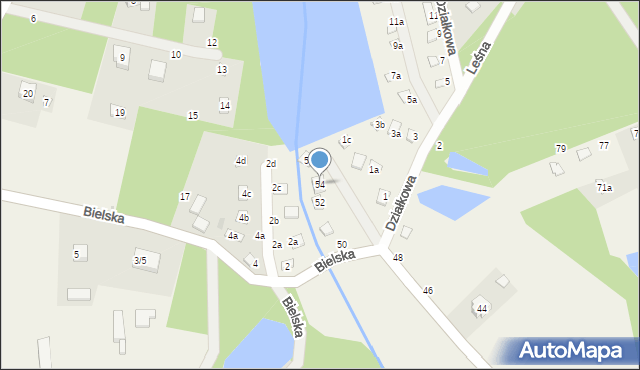 Szczawin, Kościelna, 54, mapa Szczawin