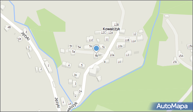 Szczawnica, Kowalczyk, 5b, mapa Szczawnica