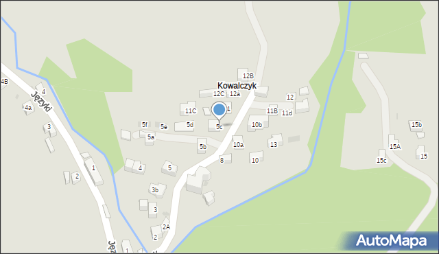 Szczawnica, Kowalczyk, 5c, mapa Szczawnica