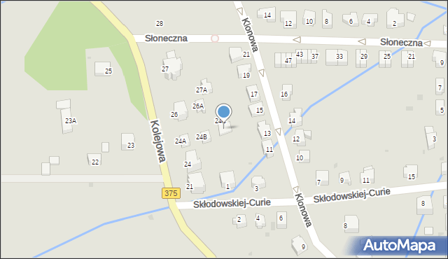 Szczawno-Zdrój, Kolejowa, 24d, mapa Szczawno-Zdrój