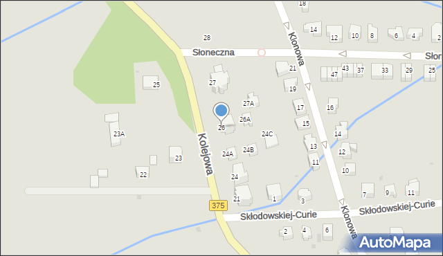 Szczawno-Zdrój, Kolejowa, 26, mapa Szczawno-Zdrój