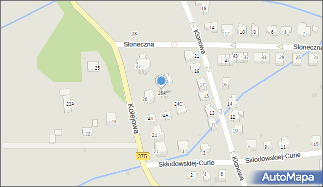 Szczawno-Zdrój, Kolejowa, 26A, mapa Szczawno-Zdrój