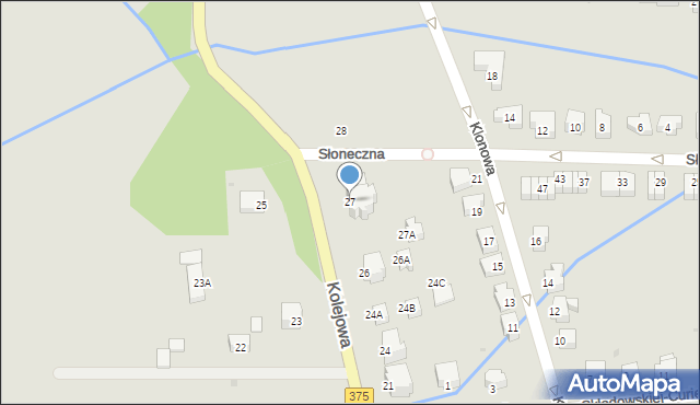 Szczawno-Zdrój, Kolejowa, 27, mapa Szczawno-Zdrój