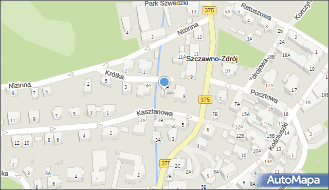 Szczawno-Zdrój, Kolejowa, 8B, mapa Szczawno-Zdrój