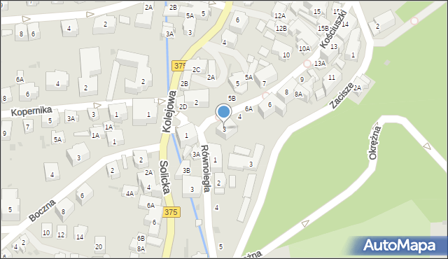 Szczawno-Zdrój, Kościuszki Tadeusza, gen., 3, mapa Szczawno-Zdrój