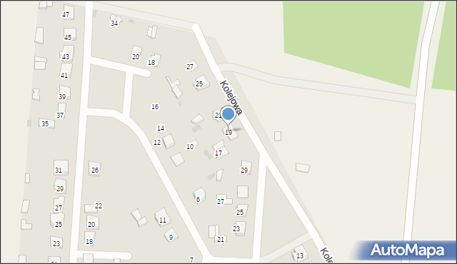 Szczebrzeszyn, Kolejowa, 19, mapa Szczebrzeszyn