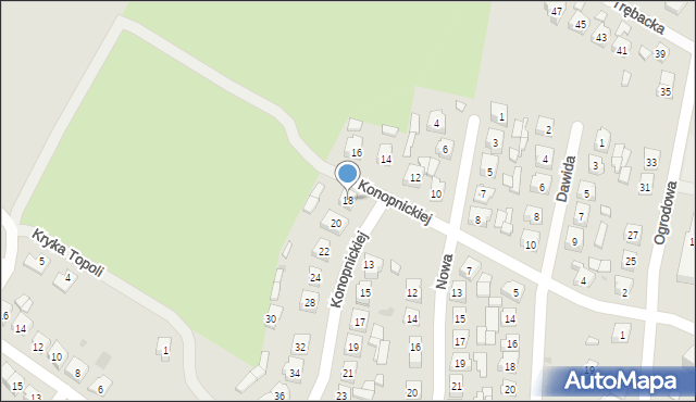 Szczebrzeszyn, Konopnickiej Marii, 18, mapa Szczebrzeszyn