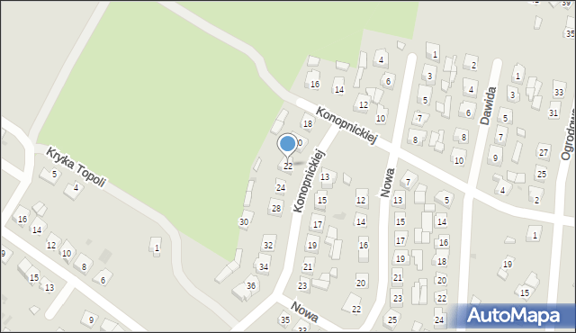 Szczebrzeszyn, Konopnickiej Marii, 22, mapa Szczebrzeszyn