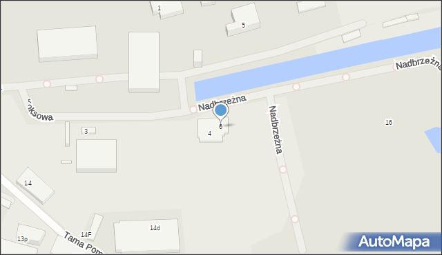 Szczecin, Koksowa, 6, mapa Szczecina