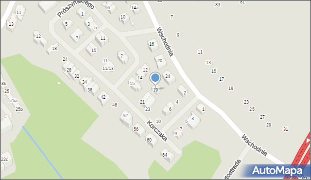 Szczecin, Korczaka Janusza, 19, mapa Szczecina