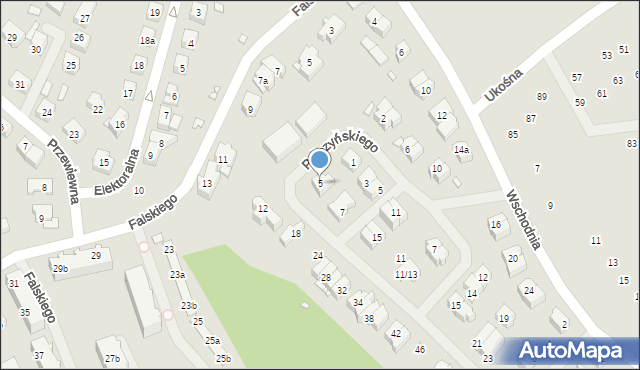 Szczecin, Korczaka Janusza, 5, mapa Szczecina