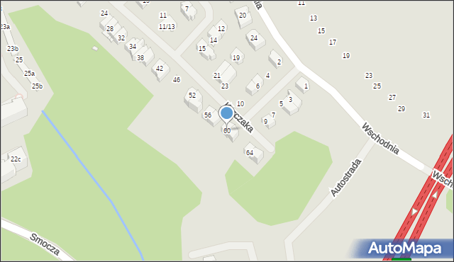 Szczecin, Korczaka Janusza, 60, mapa Szczecina