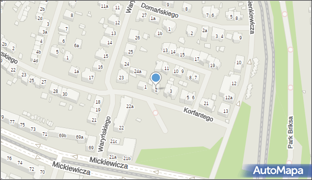 Szczecin, Korfantego Wojciecha, 2, mapa Szczecina