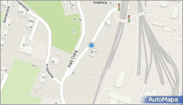 Szczecin, Kolejowa, 10, mapa Szczecina