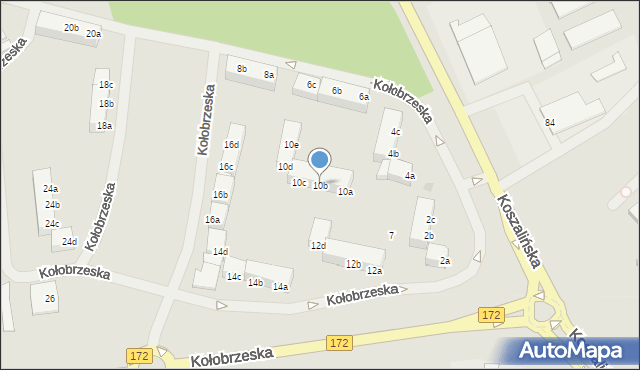 Szczecinek, Kołobrzeska, 10b, mapa Szczecinek