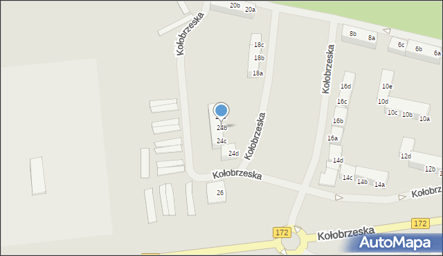 Szczecinek, Kołobrzeska, 24b, mapa Szczecinek