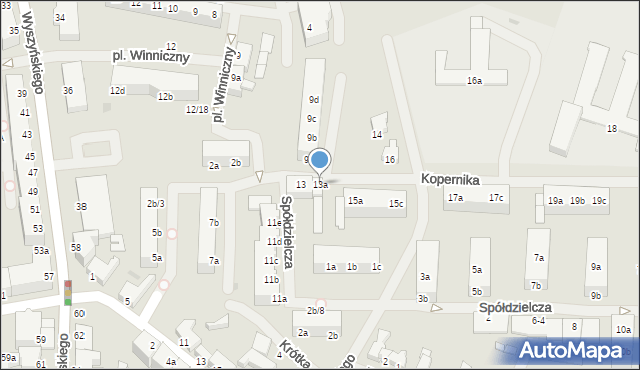 Szczecinek, Kopernika Mikołaja, 13a, mapa Szczecinek