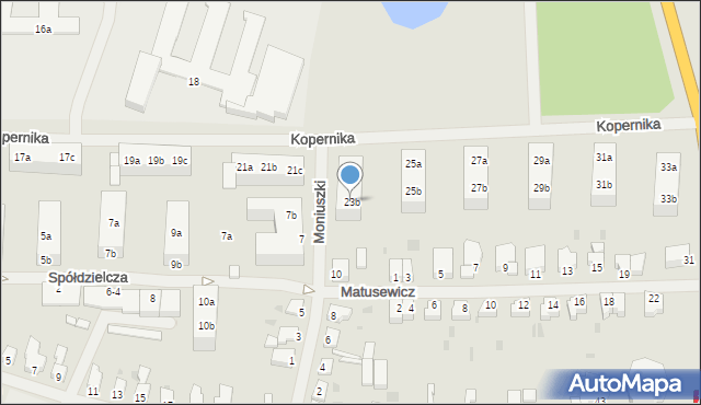 Szczecinek, Kopernika Mikołaja, 23b, mapa Szczecinek