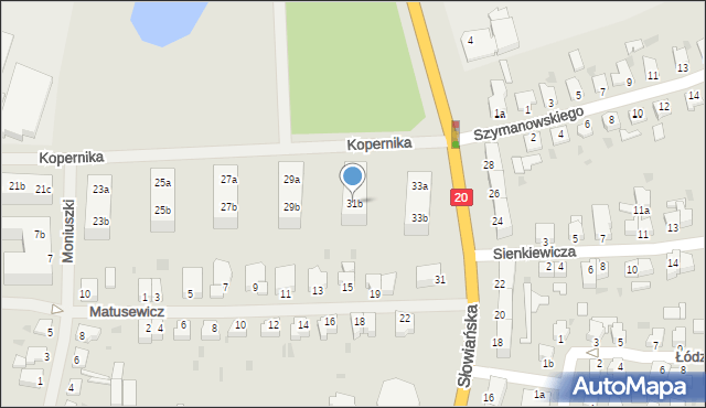 Szczecinek, Kopernika Mikołaja, 31b, mapa Szczecinek