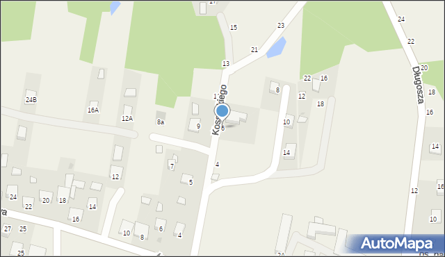 Szczepanów, Kosseckiego Szczepana, ks., 6, mapa Szczepanów