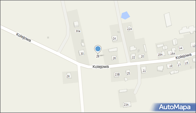 Szczutowo, Kolejowa, 28, mapa Szczutowo