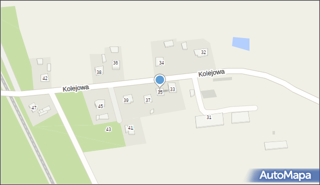 Szczutowo, Kolejowa, 35, mapa Szczutowo