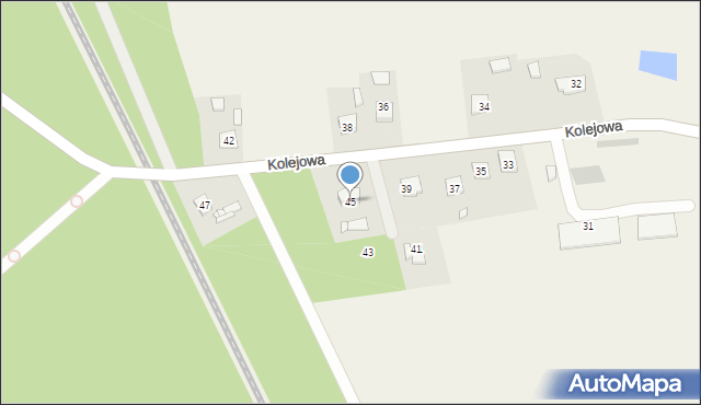 Szczutowo, Kolejowa, 45, mapa Szczutowo