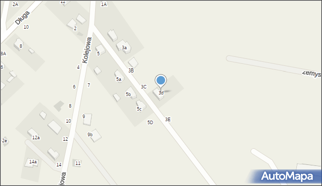 Szewce, Kolejowa, 3d, mapa Szewce