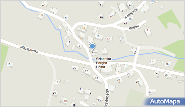 Szklarska Poręba, Kolejowa, 2, mapa Szklarska Poręba