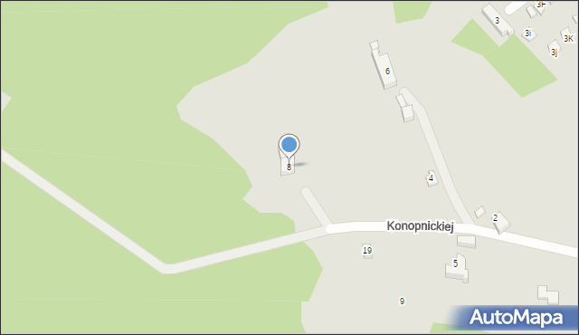 Szklarska Poręba, Konopnickiej Marii, 8, mapa Szklarska Poręba