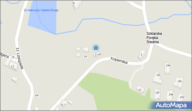 Szklarska Poręba, Kopernika Mikołaja, 1, mapa Szklarska Poręba