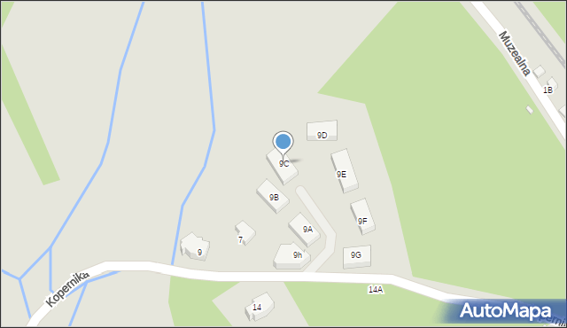 Szklarska Poręba, Kopernika Mikołaja, 9C, mapa Szklarska Poręba