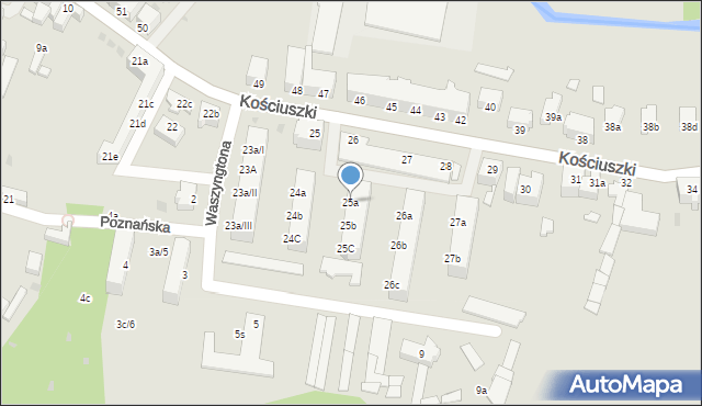 Szprotawa, Kościuszki Tadeusza, gen., 25a, mapa Szprotawa