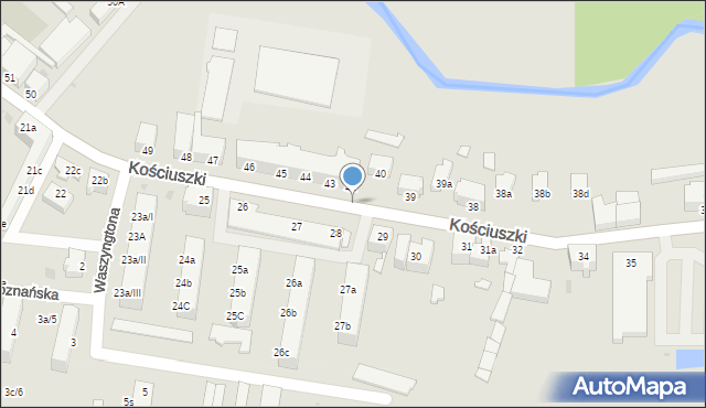 Szprotawa, Kościuszki Tadeusza, gen., 29c, mapa Szprotawa