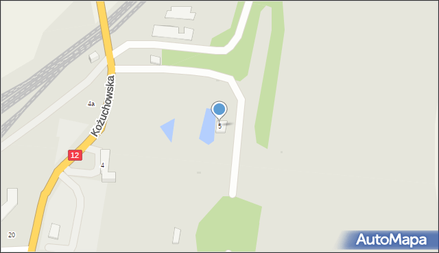 Szprotawa, Kożuchowska, 5, mapa Szprotawa