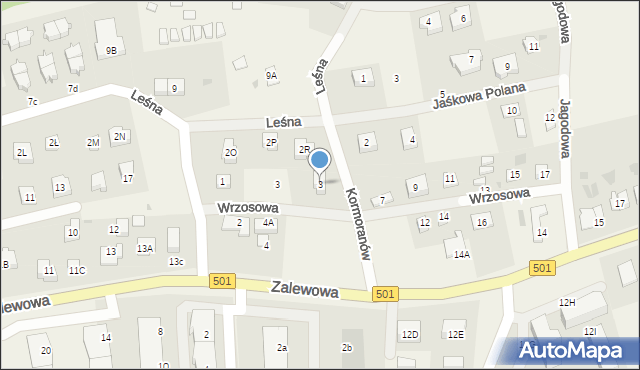 Sztutowo, Kormoranów, 3, mapa Sztutowo