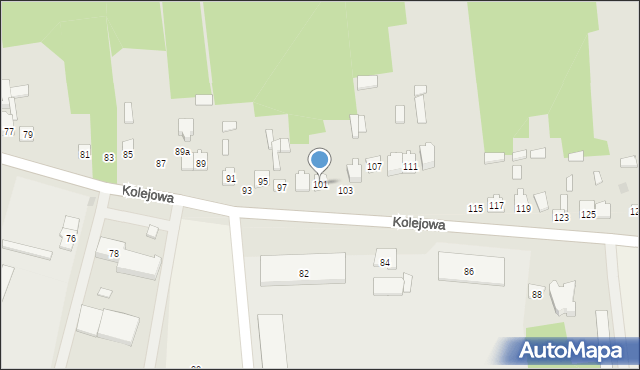 Szydłowiec, Kolejowa, 101, mapa Szydłowiec