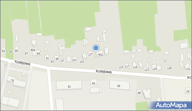 Szydłowiec, Kolejowa, 109, mapa Szydłowiec