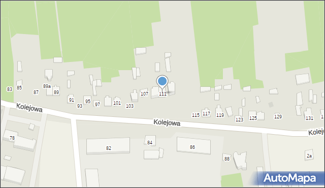 Szydłowiec, Kolejowa, 111, mapa Szydłowiec