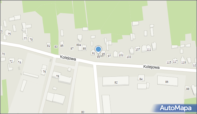 Szydłowiec, Kolejowa, 93, mapa Szydłowiec