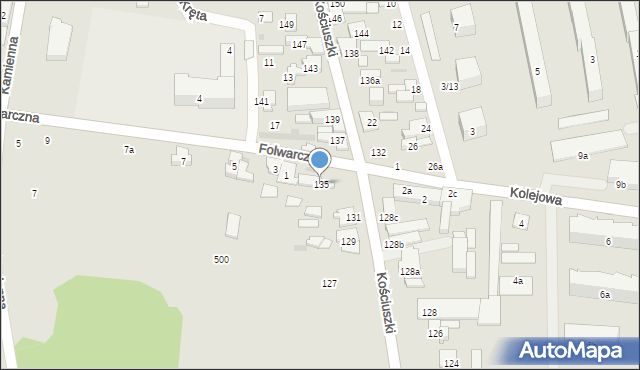 Szydłowiec, Kościuszki Tadeusza, gen., 135, mapa Szydłowiec